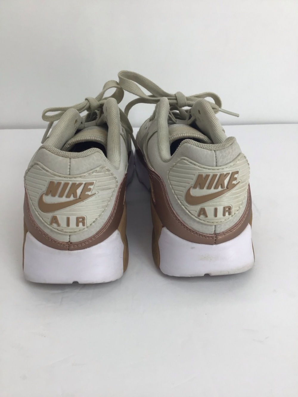 Nike Womens Air Max 90 Ultra Running Athletic Sneaker Light Bone Bronze Size 8.5 - Picture 5 of 9